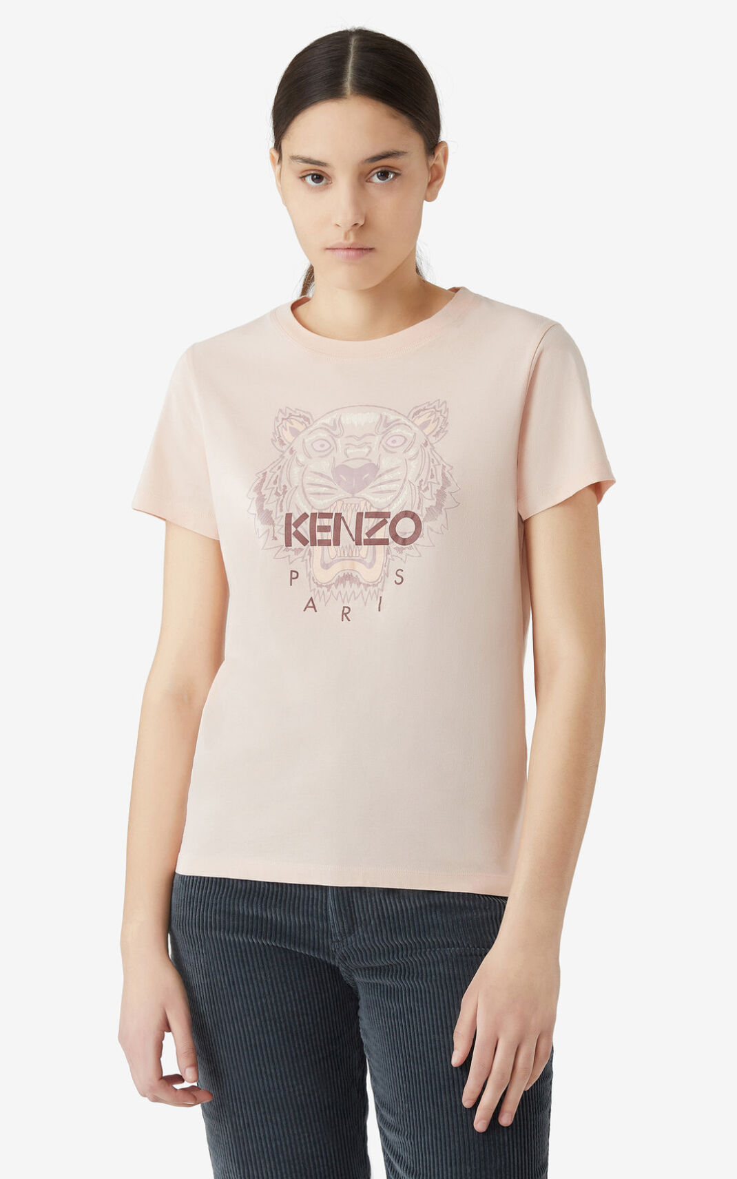 Kenzo Tiger T-shirts Dame - Lyserød DK-278803